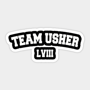 Team Usher LVIII Sticker